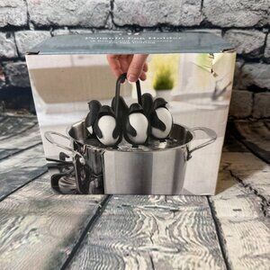 Myco International Plastic Penguin Egg Holder for Boiling Eggs - 6 Egg Holder